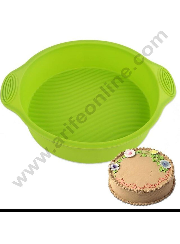 Silicon Big Round Shape Cake Mould with Handle