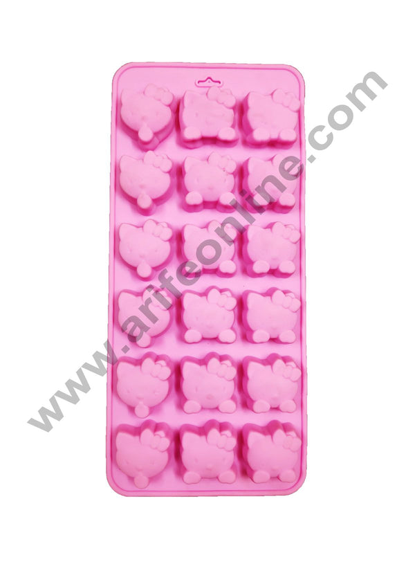 Cake Decor 18 Cavity Hello Kitty Shape Silicone Chocolate Mould