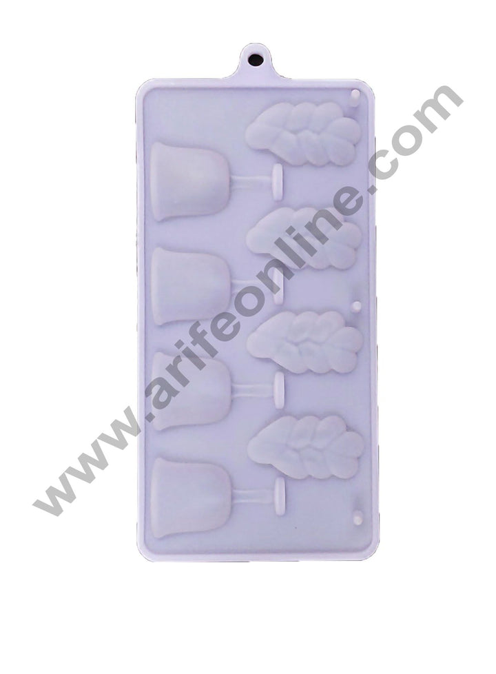 Cake Decor 8 Cavity Glass And Leaf Shape Silicone Chocolate Mould