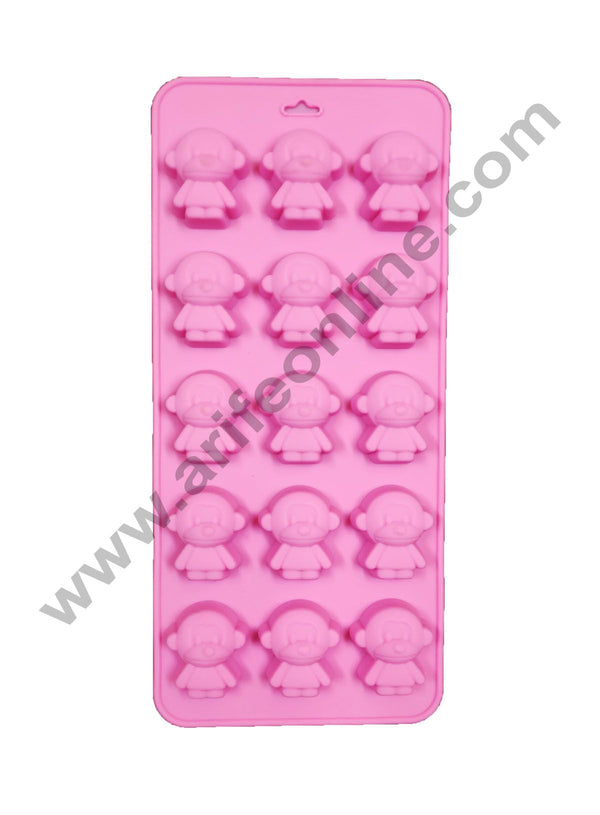 Cake Decor 15 Monkey Man Shape Silicone Chocolate Mould