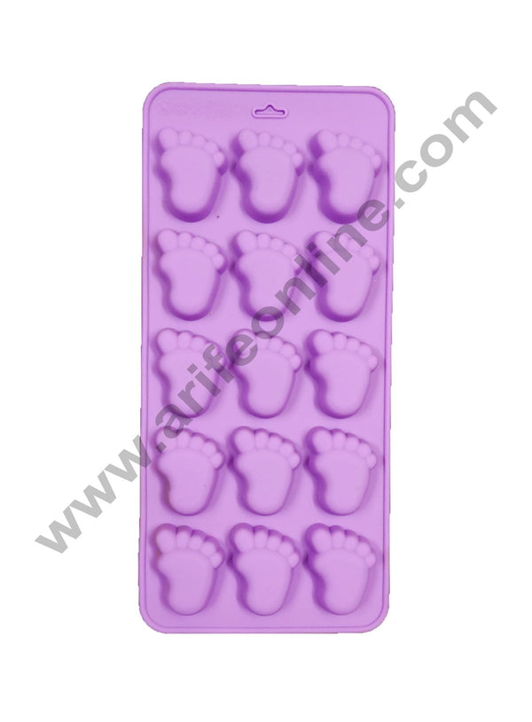 Cake Decor 15 Baby Feet Shape Silicone Chocolate Mould