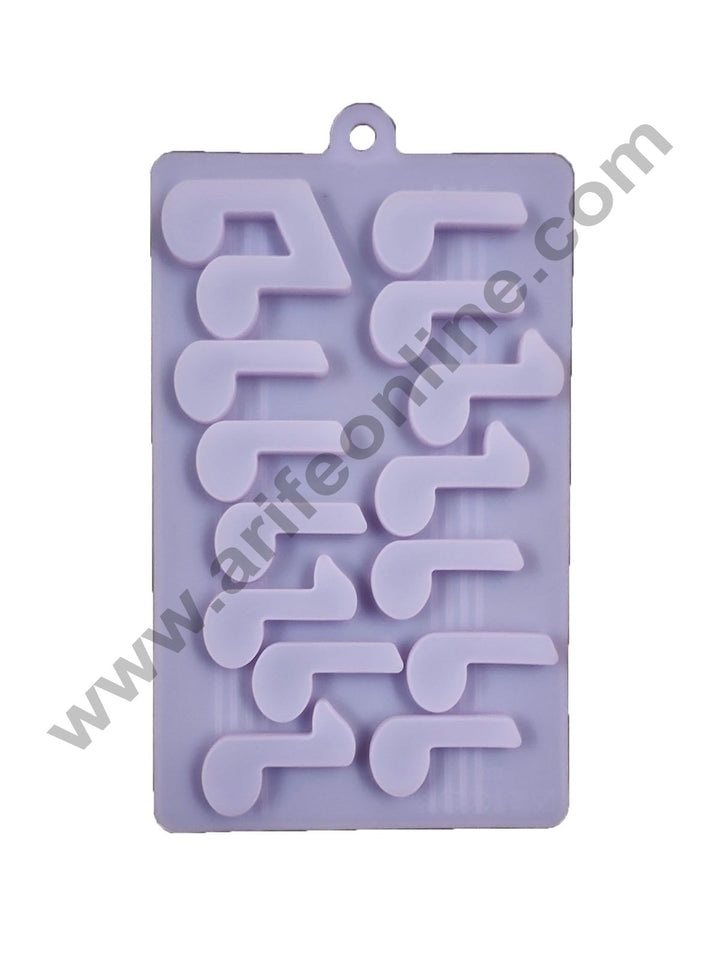 Cake Decor 14 Musical Notes Shape Silicone Chocolate Mould