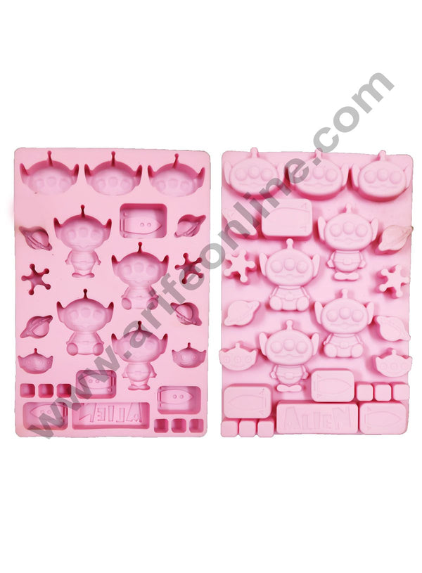 Cake Decor 26 Cavity Alien Shape Silicone Chocolate Mould