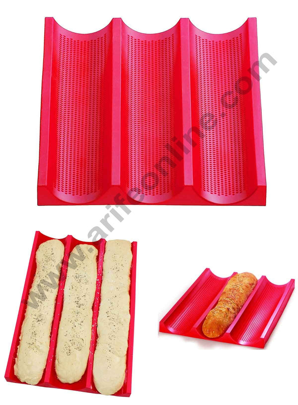 3 cavity Baguette Bread Loaf