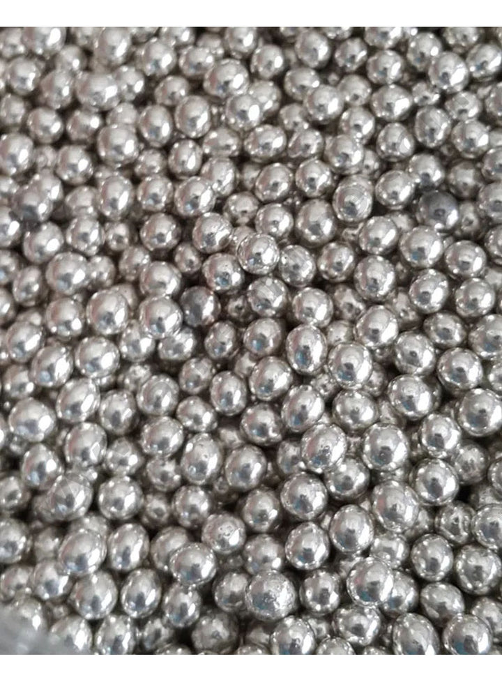 Cake Decor Silver Balls Sugar Candy 2 mm