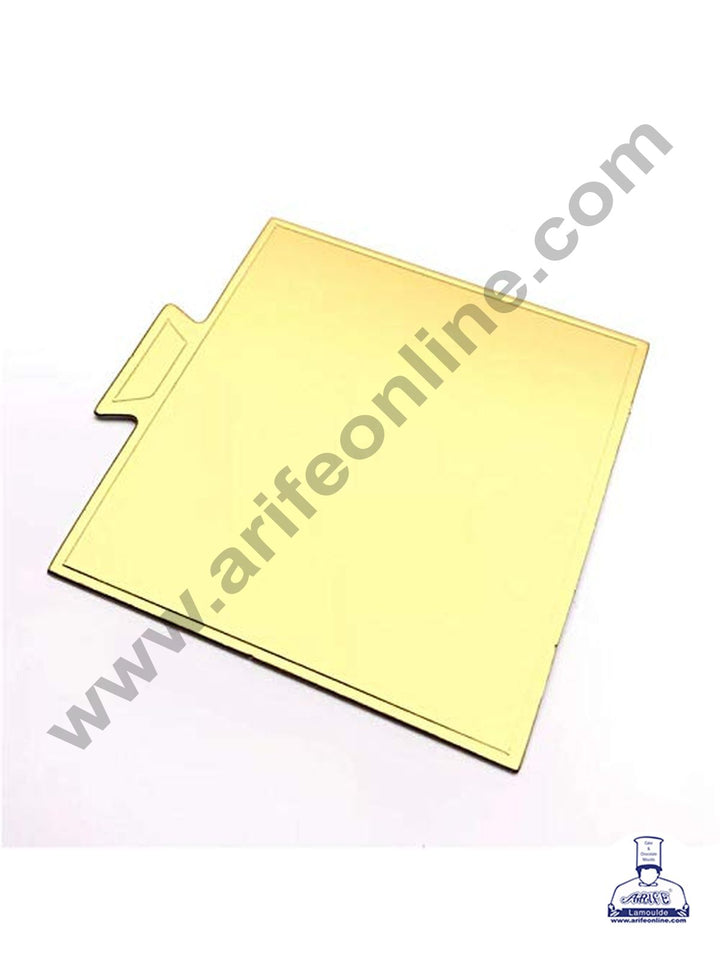 Cake Decor Square Pastry Base Boards - Gold 100 Pcs Pack