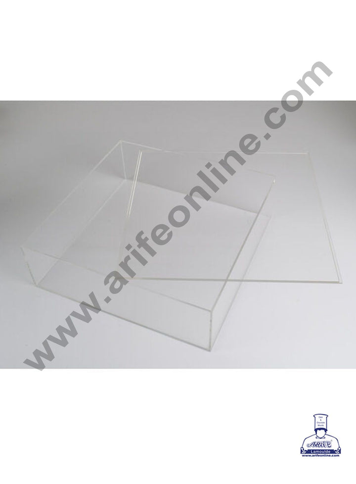 CAKE DECOR FILL-A-TIER CLEAR CAKE DISPLAY - SQUARE