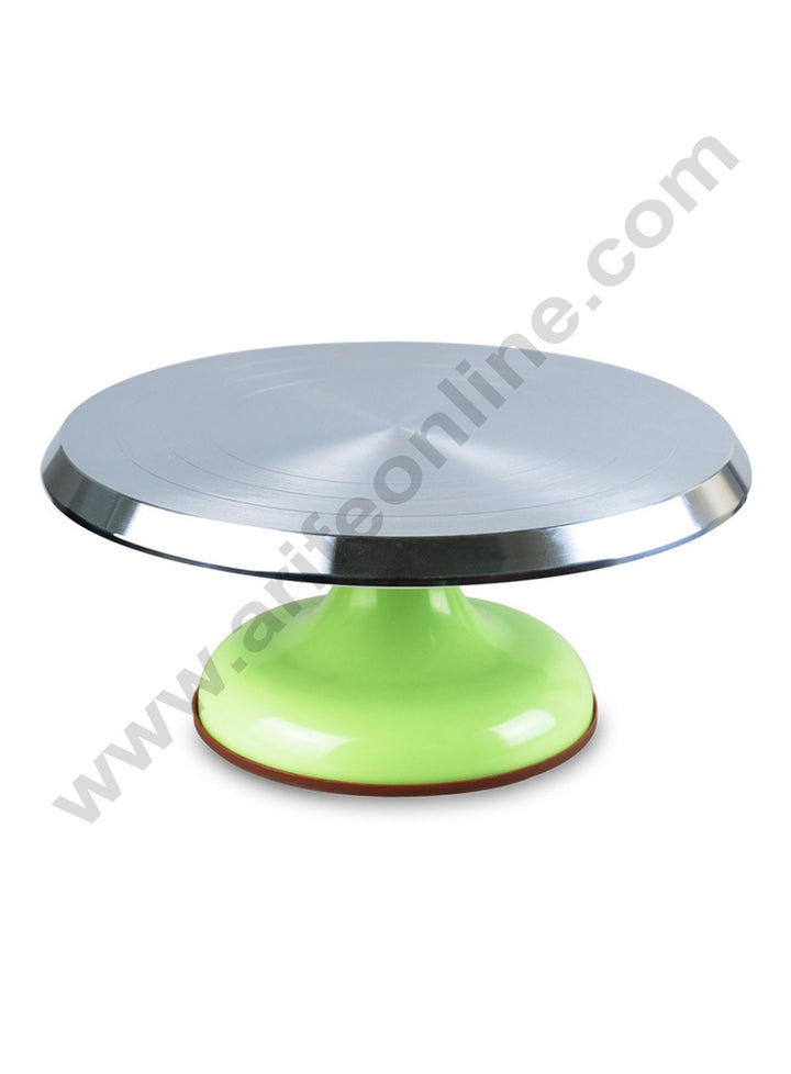 TFCFL 11.81 Inch Cake Turntable Metal Rotating Revolving Plate Display  Stand Baking Decor