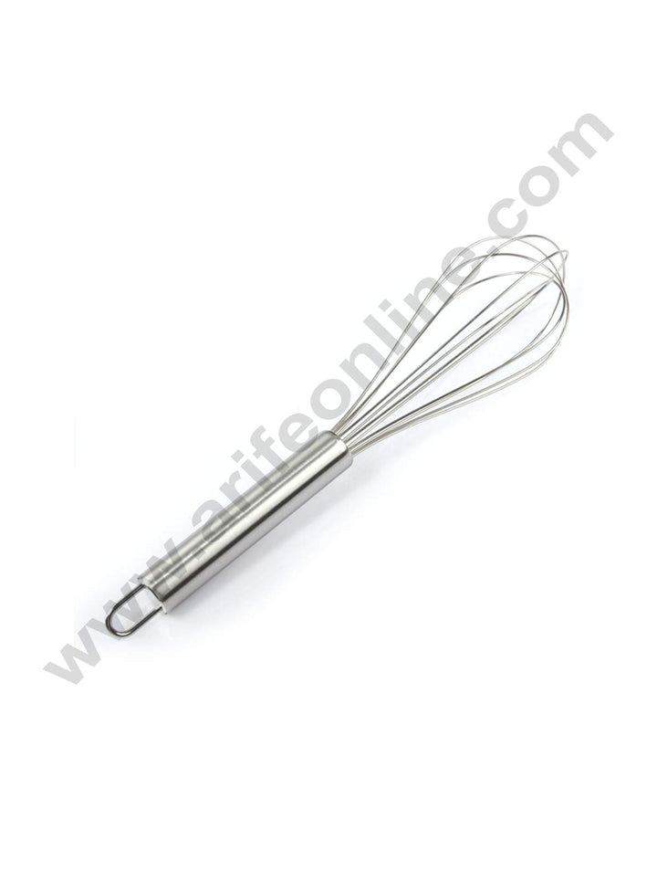 Cake Decor Stainless Steel 10 inch Hand Whisk Egg Beater Kitchen Blender Stainless Steel Ball Whisk