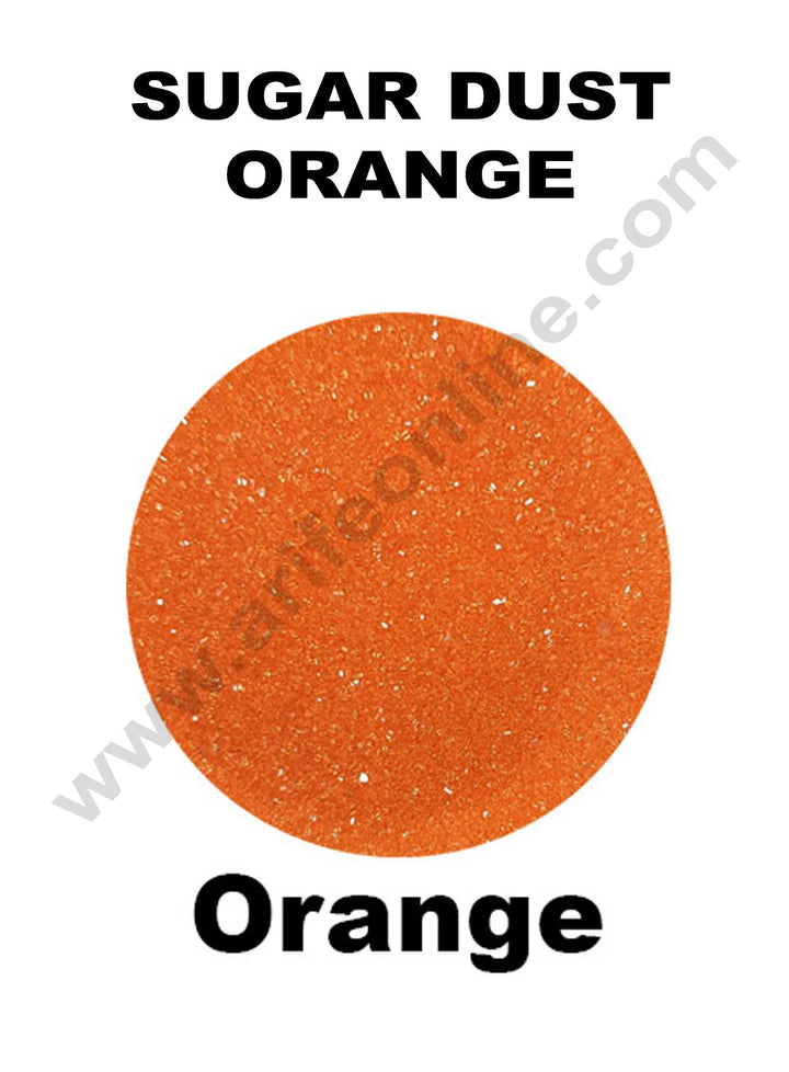 Cake Decor Sugar Dust Sprinklers - Orange