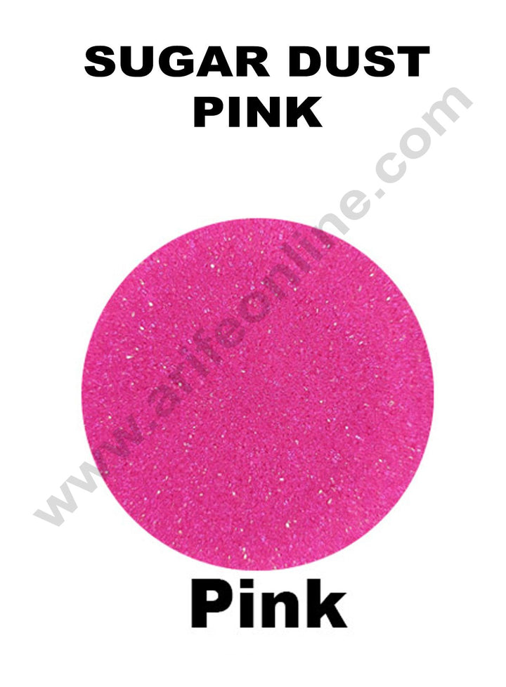 Cake Decor Sugar Dust Sprinklers - Pink