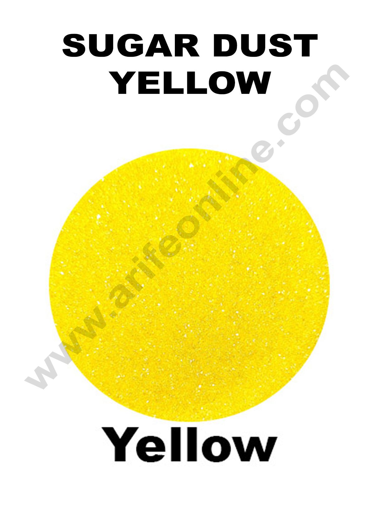 Cake Decor Sugar Dust Sprinklers - Yellow – Arife Online Store