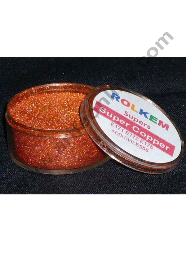 Rolkem Super Copper Metallic Edible Luxury Luster Dusting Powder 10mlby Cake Decor