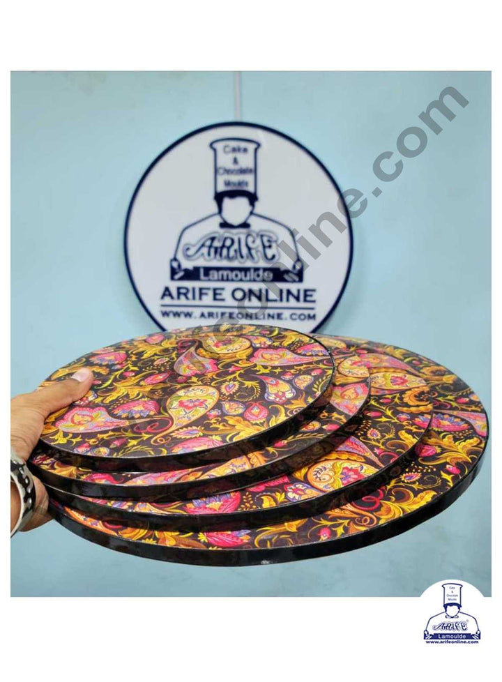 CAKE DECOR™ Traditional Design Round Drum Cake Board Cake Base
