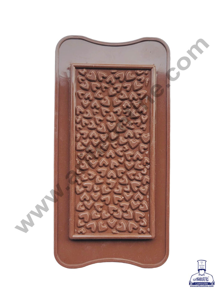 Cake Decor 1 Cavity Valentine Heart Chocolate Bar Dairy Milk Silicone Chocolate Mould