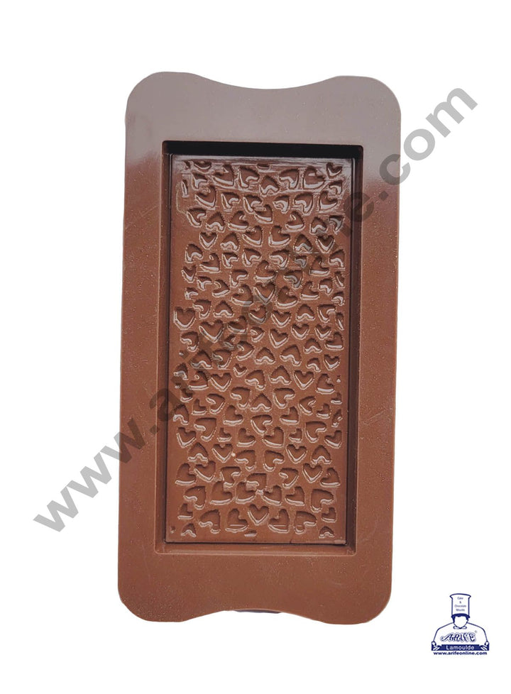 Cake Decor 1 Cavity Valentine Heart Chocolate Bar Dairy Milk Silicone Chocolate Mould