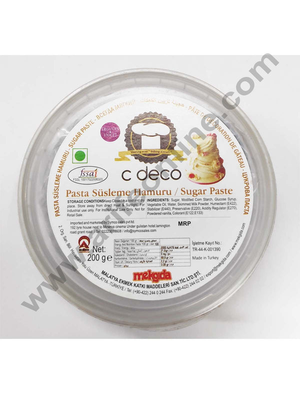 C Deco Sugar Paste (Fondant)-Violet 200 GRM