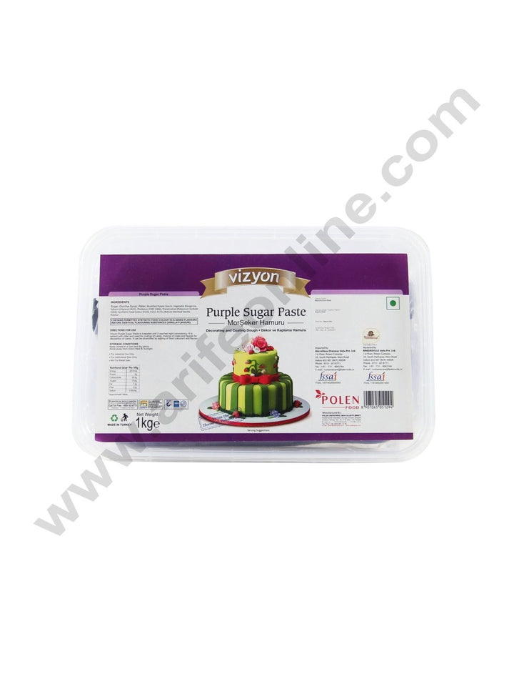 Vizyon Sugar Paste (Fondant) -Purple, 1kg