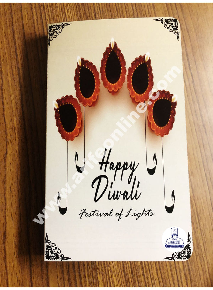 Cake Decor New Happy Diwali Book Shape Chocolate Box (Pack of 10Pcs)