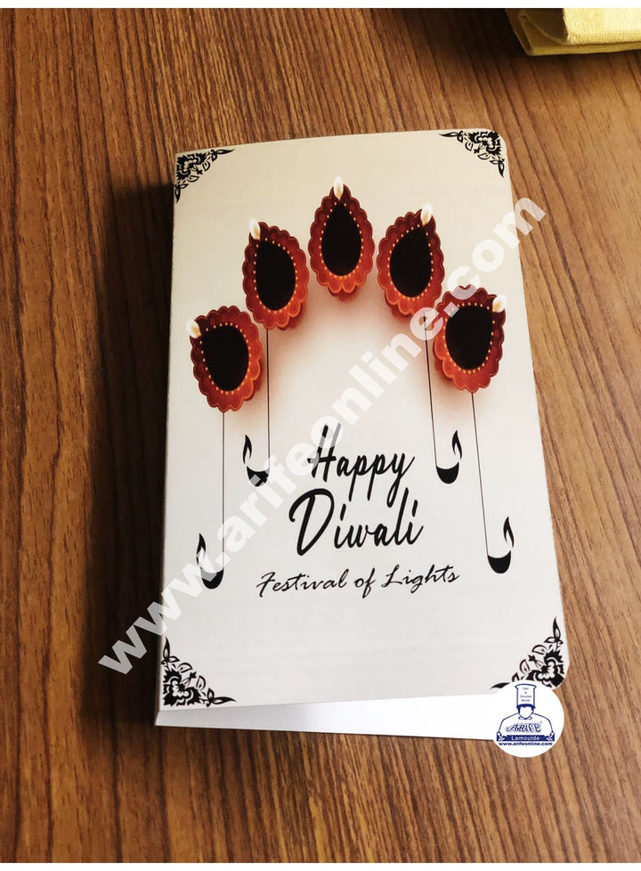 Cake Decor New Happy Diwali Book Shape Chocolate Box (Pack of 10Pcs)