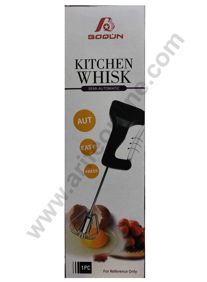 Cake Decor Manual Hand Blender Stainless Steel Whisk with Plastic Handle Multi Color Standard Size