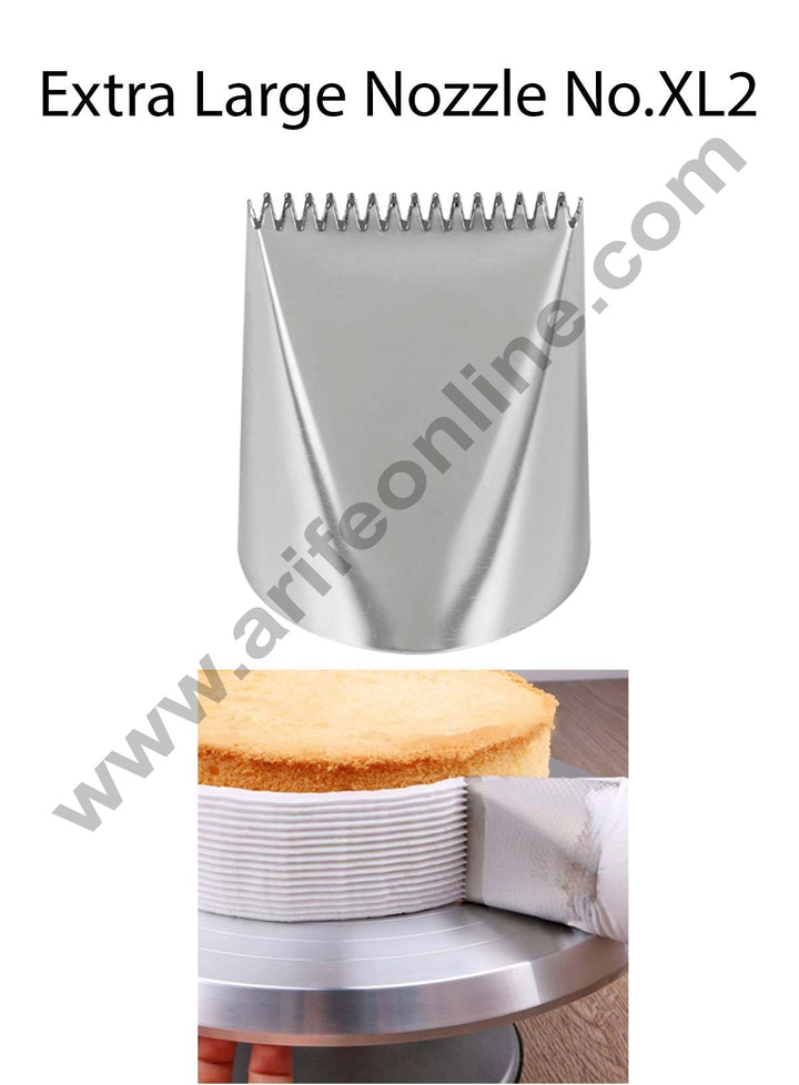 Cake Decor Extra Large Nozzle - No. XL2 Basketweave Piping Nozzle