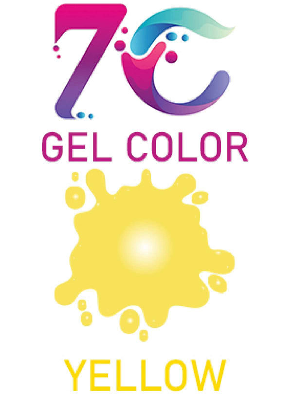 7C Edible Gel Color Food Colouring for Icing, Cakes Decor, Baking, Fondant Colours - Yellow