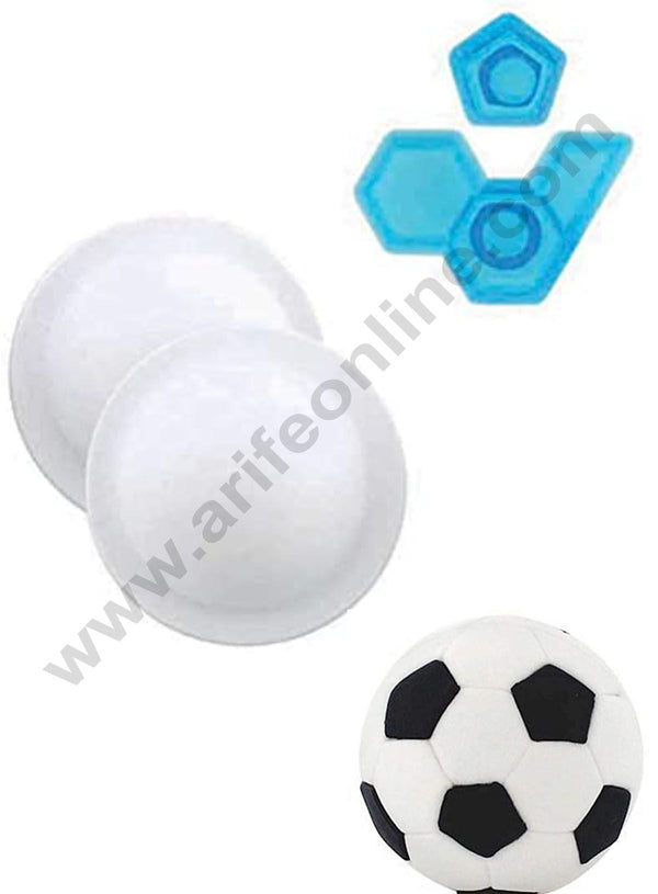 3D Football Patchwork pop it molds