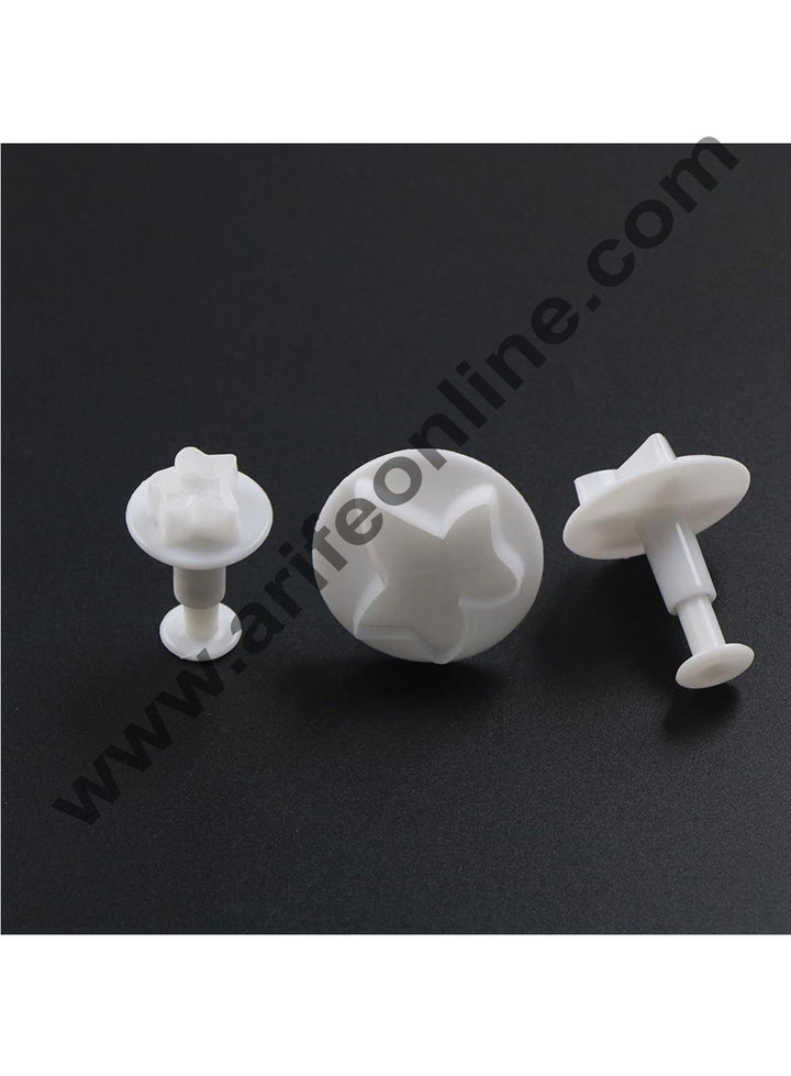 Cake Decor 3Pcs set Fondant Tools Ivy Leaf Plunger Cutter Sugarcraft Molds for Cake Decorating