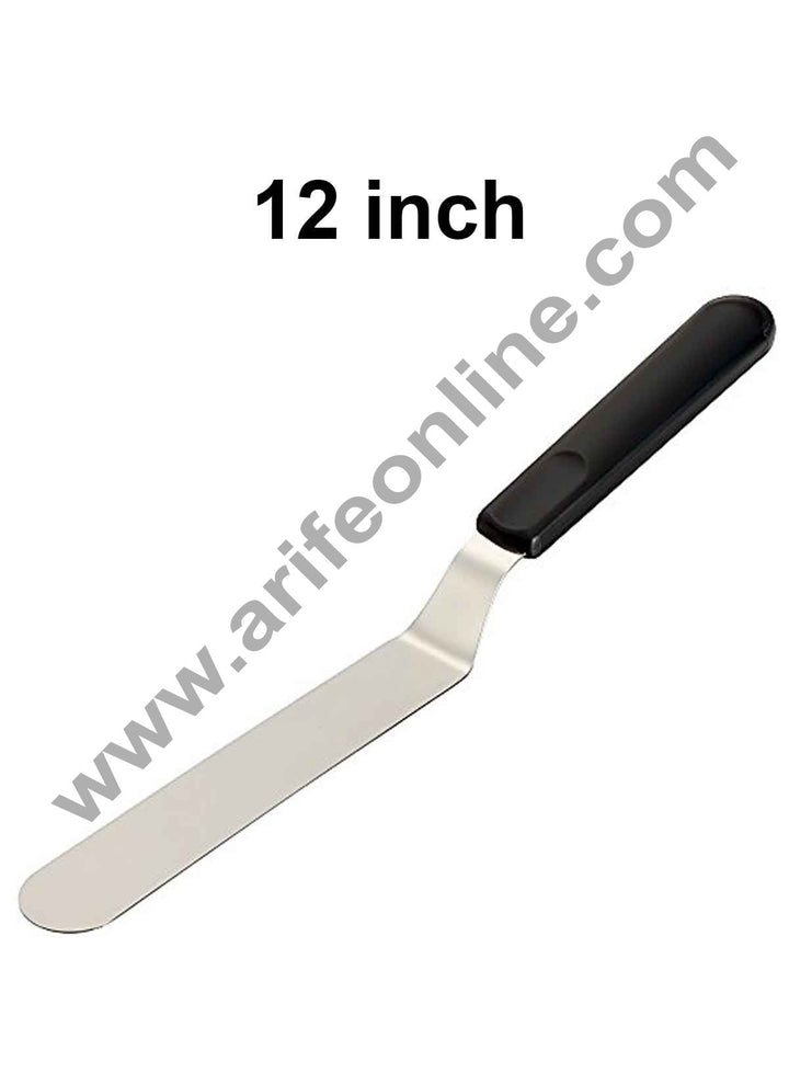 Cake Decor Stainless Steel Cake Angular Bent Palette Knife Icing Spatula - 12 inch/ 1 Piece