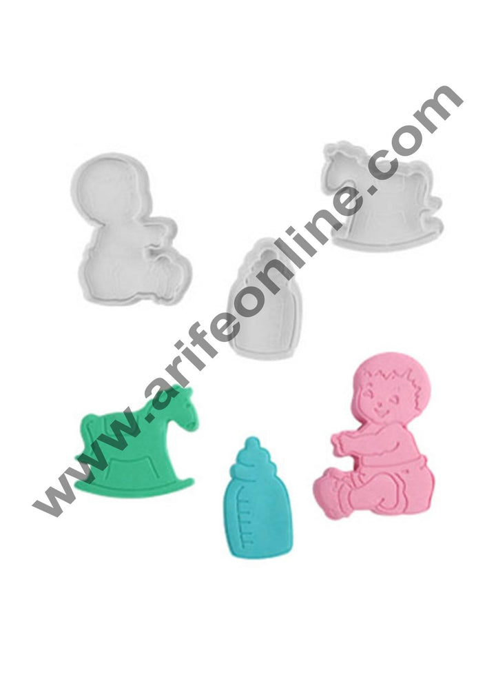 Cake Decor 3 pcs Baby Plunger Cutter