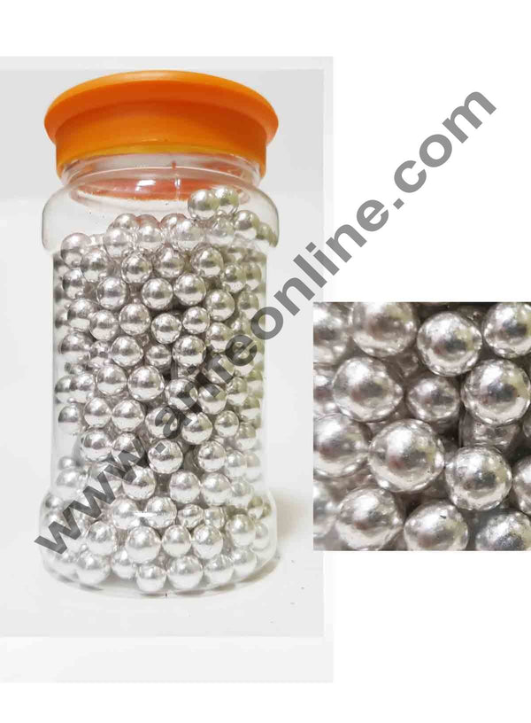 Cake Decor Silver Balls Big Sugar Candy