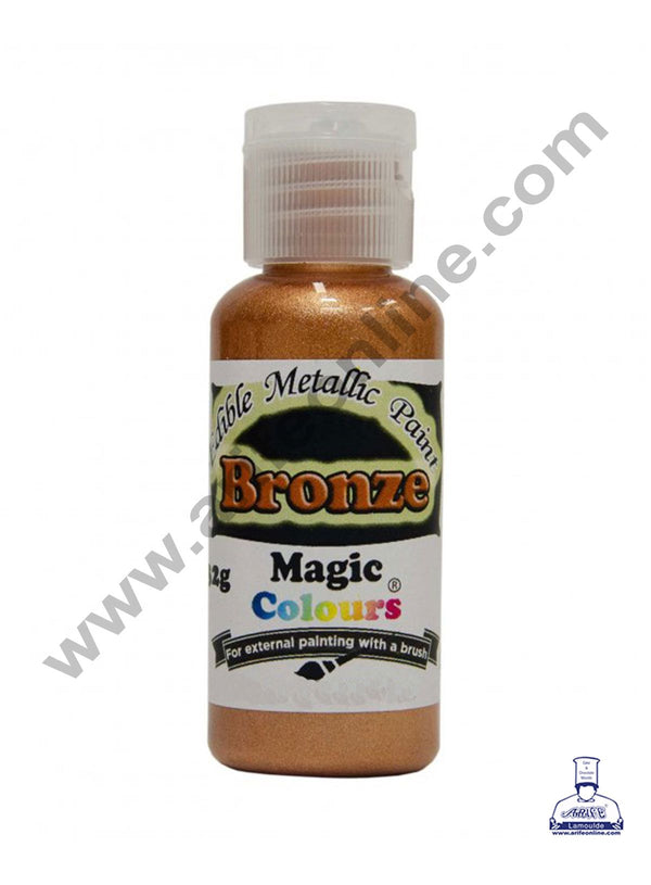 Magic Colours Edible Metallic Paint Colour- Bronze (32g)