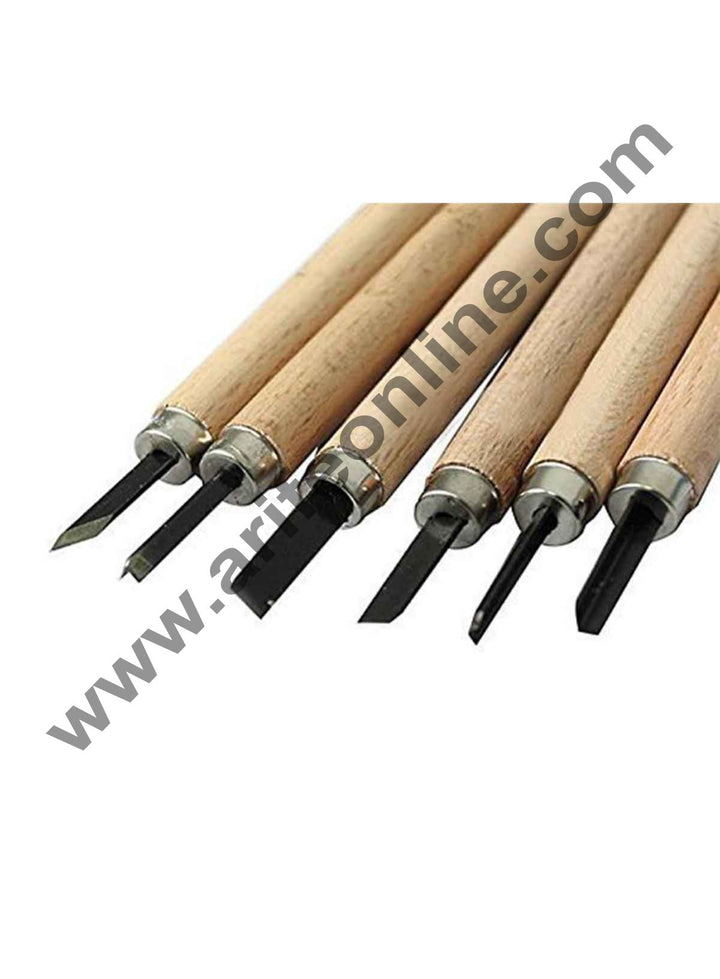 Cake Decor 6 PC Wood-Carving Tool Set for Professionals, Carpenters and Hobbyists,Art Tools
