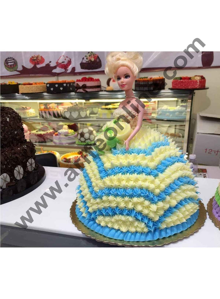 Cake Decor Plastic Lovely Doll Birthday Cake Topper Cake Decorating Tools, 4-Piece Set