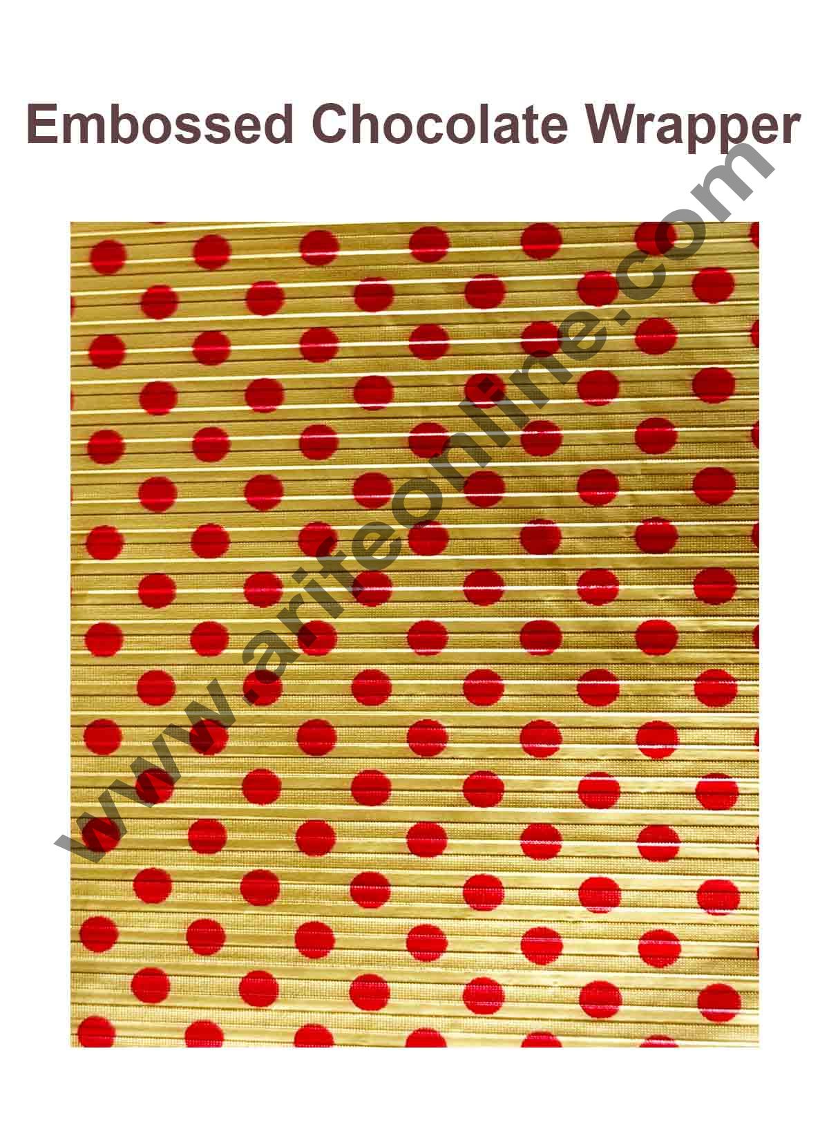Cake Decor Chocolate Wrappering Foil, Embossed Chocolate Wrapper, 150 ...