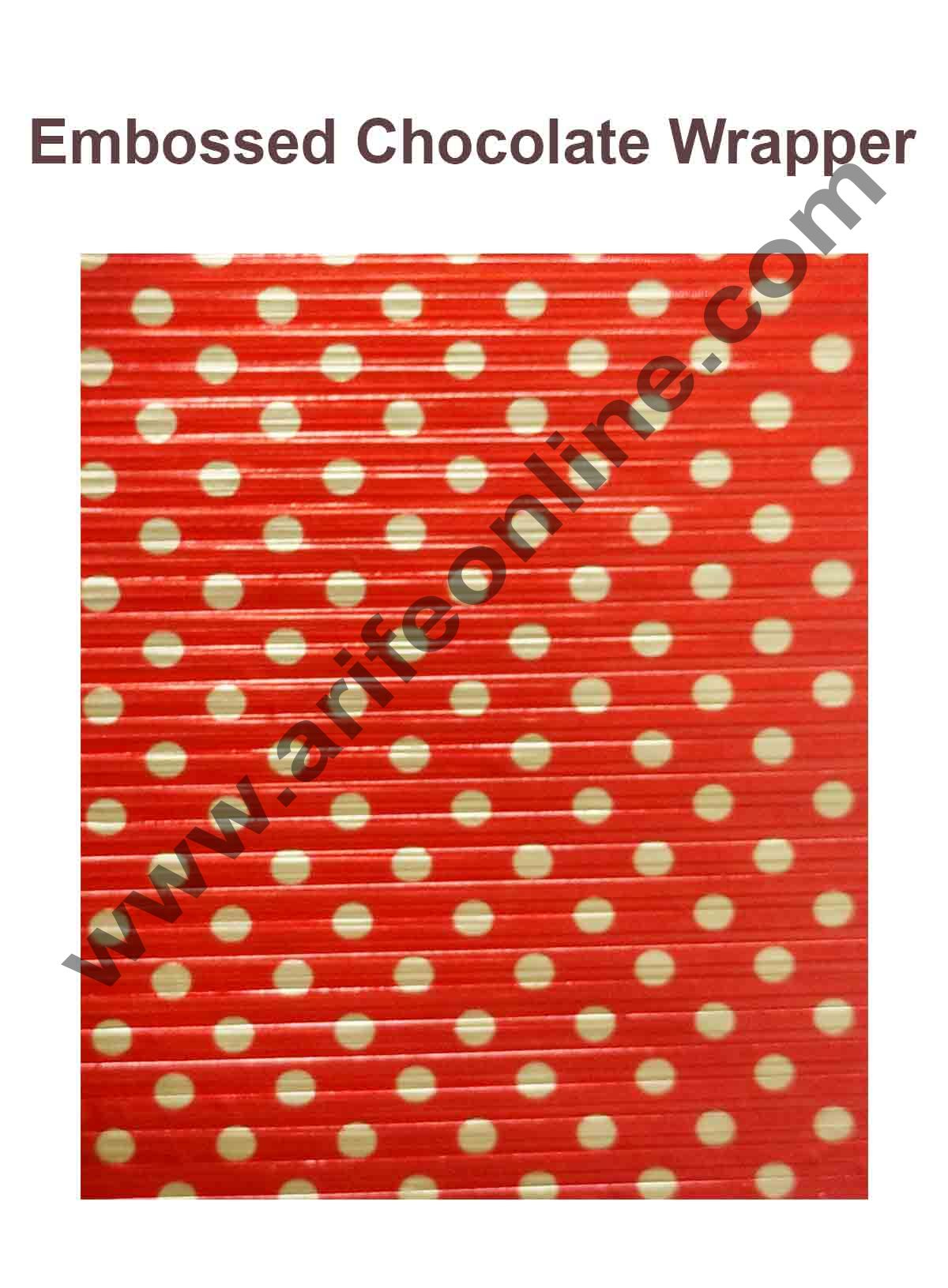Cake Decor Chocolate Wrappering Foil, Embossed Chocolate Wrapper, 150 ...