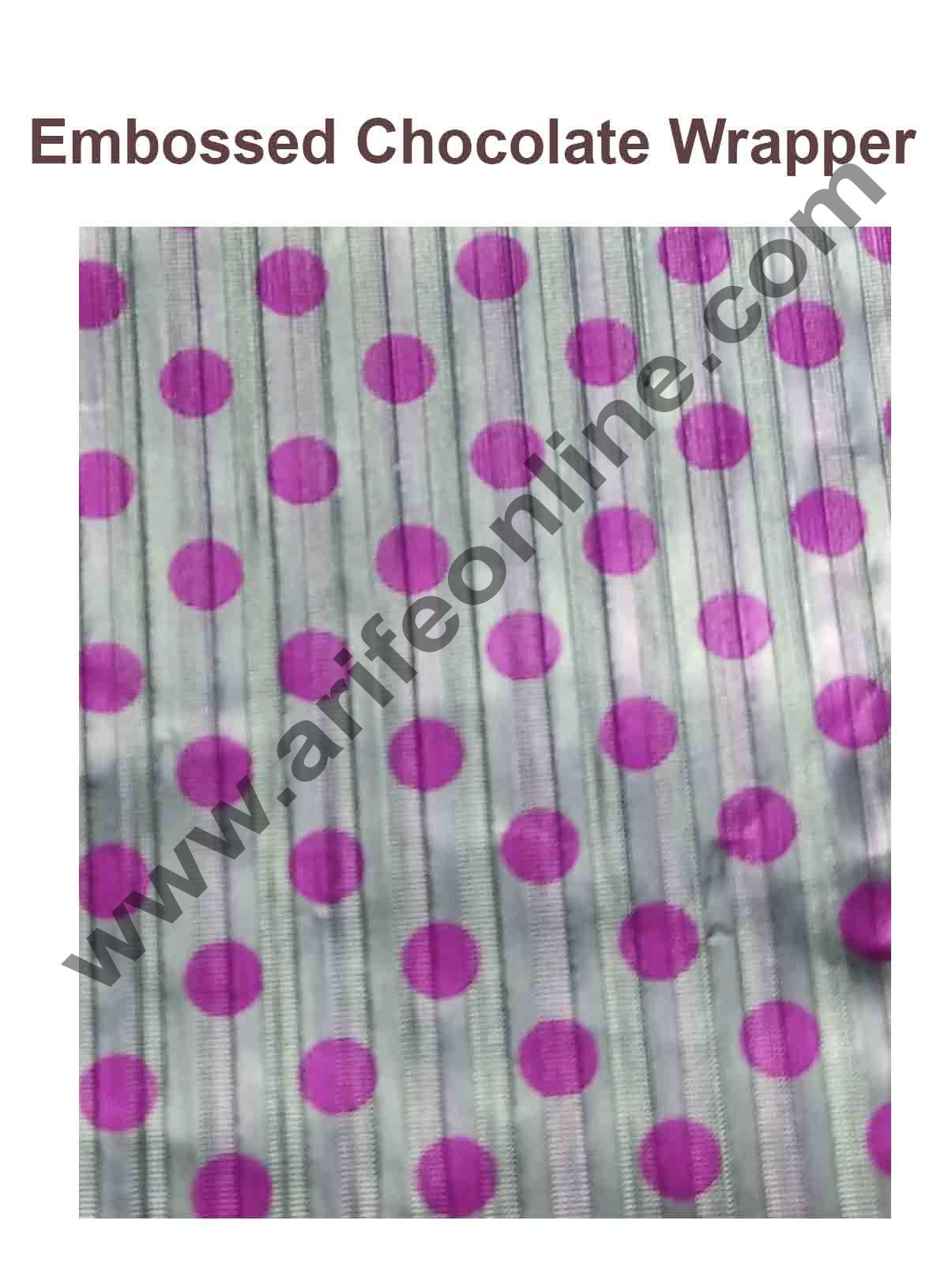 Cake Decor Chocolate Wrappering Foil, Embossed Chocolate Wrapper, 150 ...