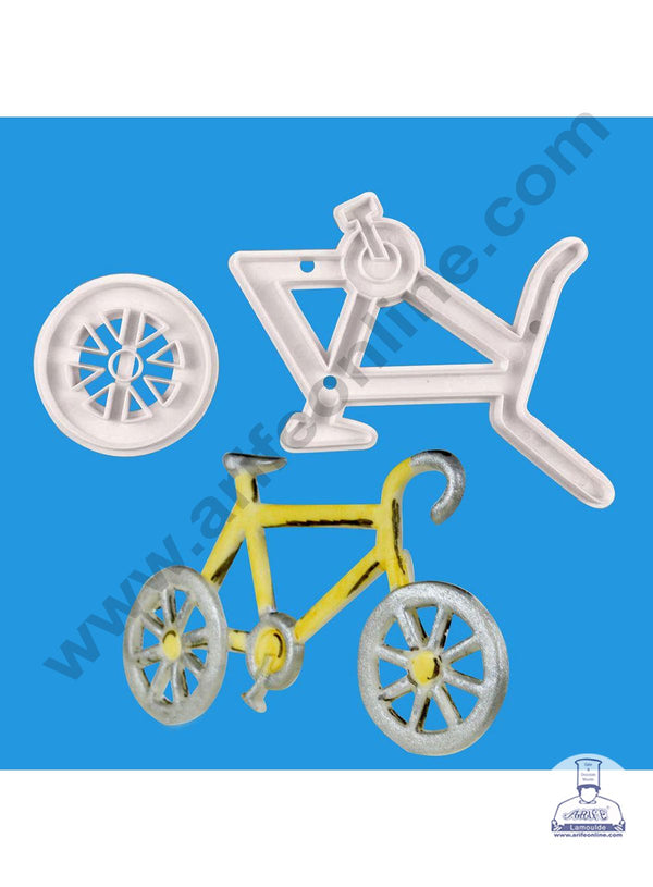 Cake Decor 2 Pc Cycle Plastic Fondant Cutter Gumpaste Cutter