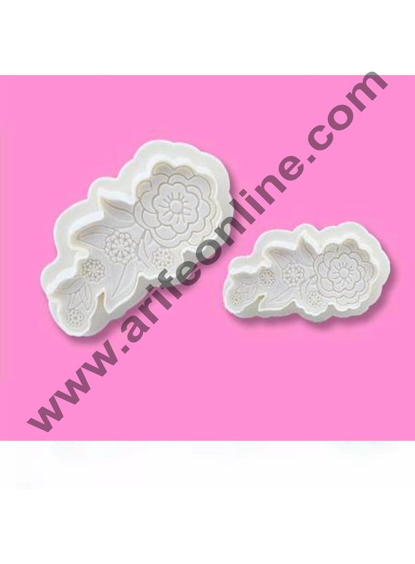 Cake Decor 1Pcs Floral Lace Plunger Cutter