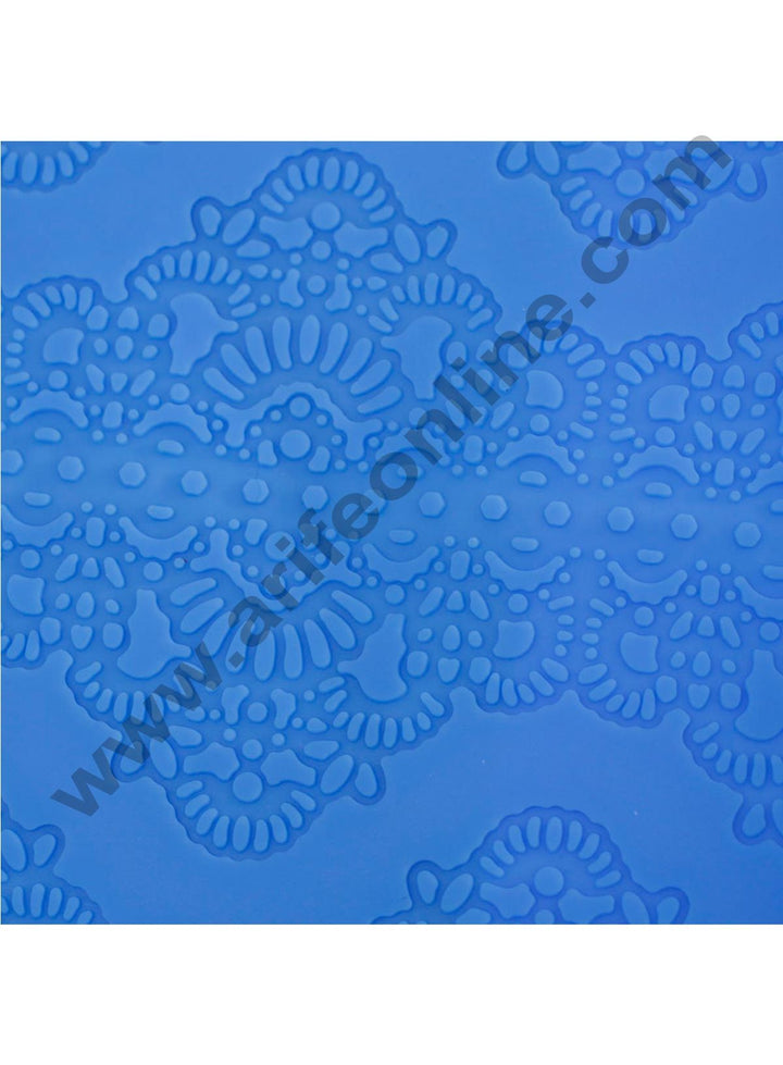 Cake Decor Flower Pattern Silicone Mat Fondant Cake Lace Embossed Cake Mold Sugar Lace Mat Cake Decorating Tool Embossing Sguar lace pad