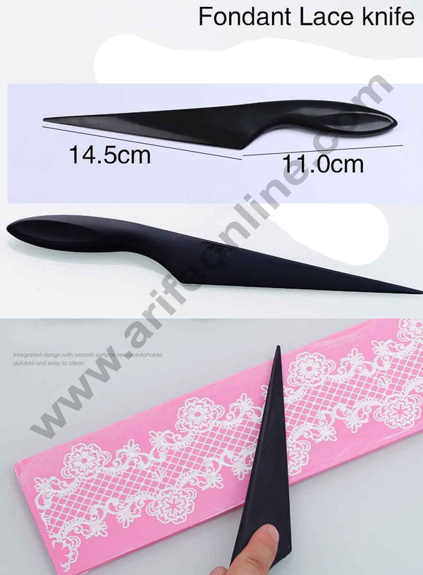 fondant Lacemat knife black