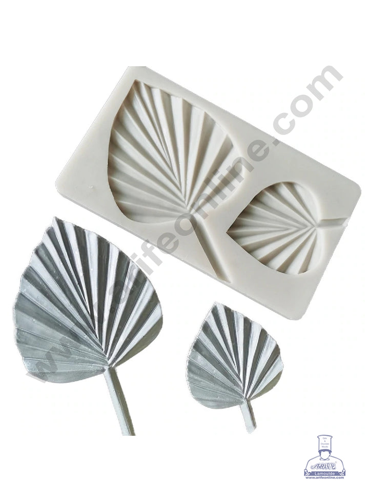 Cake Decor Silicon 2 Cavity Palm Leaf Shape Cake Decoration Mould SBSP-899
