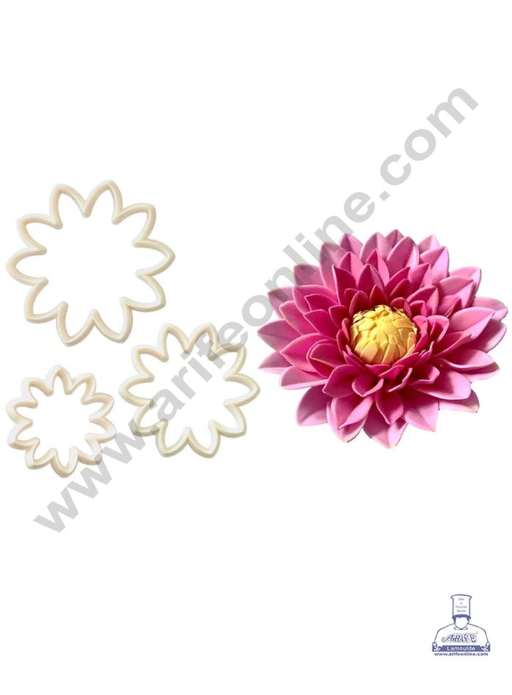Cake Decor 3 Pieces More Than A Dahalia Flower Plastic Fondant Cutter Gumpaste Cutter