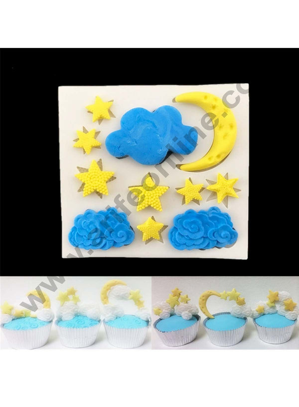 night theme moon star cloud
