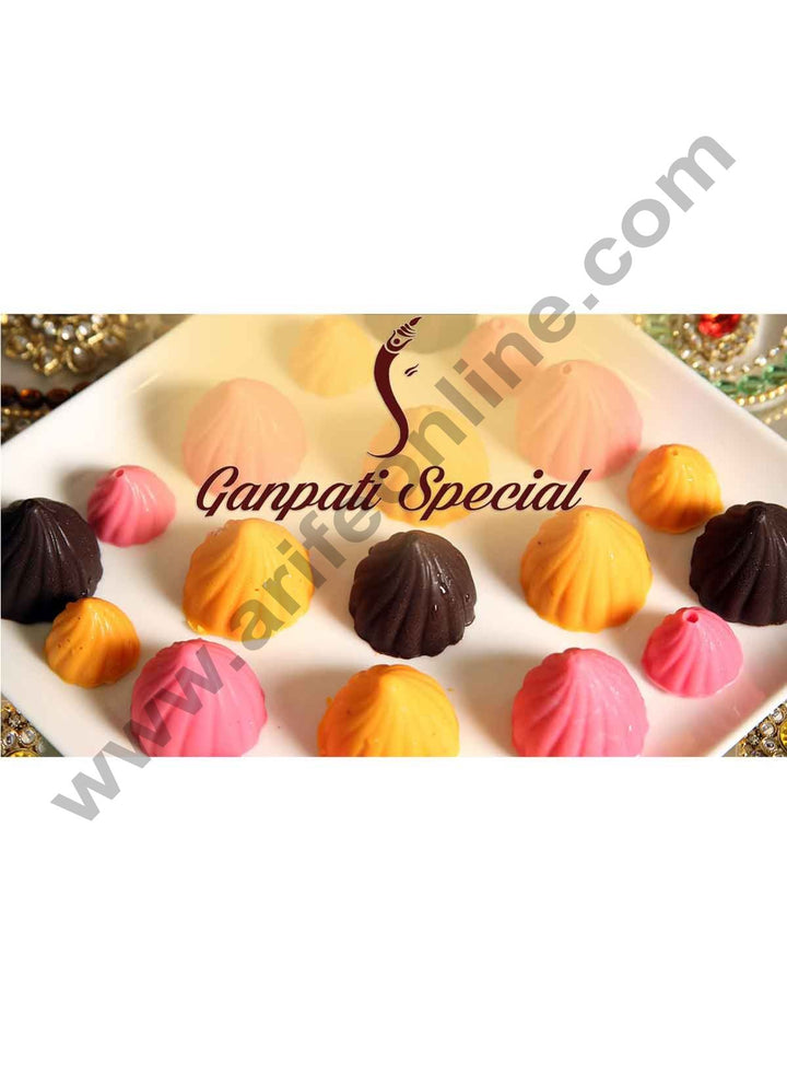 Cake Decor Mini Modak Shape 12 Cavity Chocolate Mould, Silicone Molds for Chocolate, Chocolate Silicone Moulds, Silicon Brown Chocolate Moulds for Ganesh Chaturti Festivals