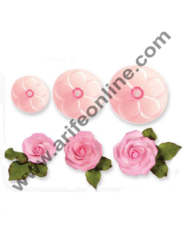 Cake Decor 6 Piece Fondant Roses Flower Mold Cake Decorating Bake Mold Cutter Tool