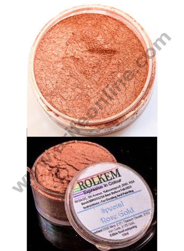 Rolkem - *Special Blend* SUPER ROSE GOLD - Metallic Luxury Lustre Dusting Colour 10ml