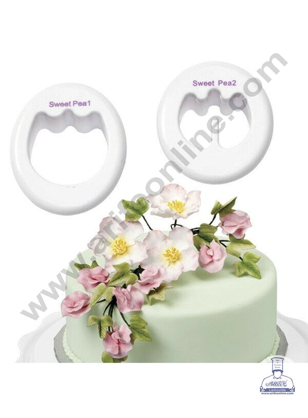 Cake Decor 3 Pieces Set Sweet Pea Fondant Cutters Cupcake Cake Decorating Tools