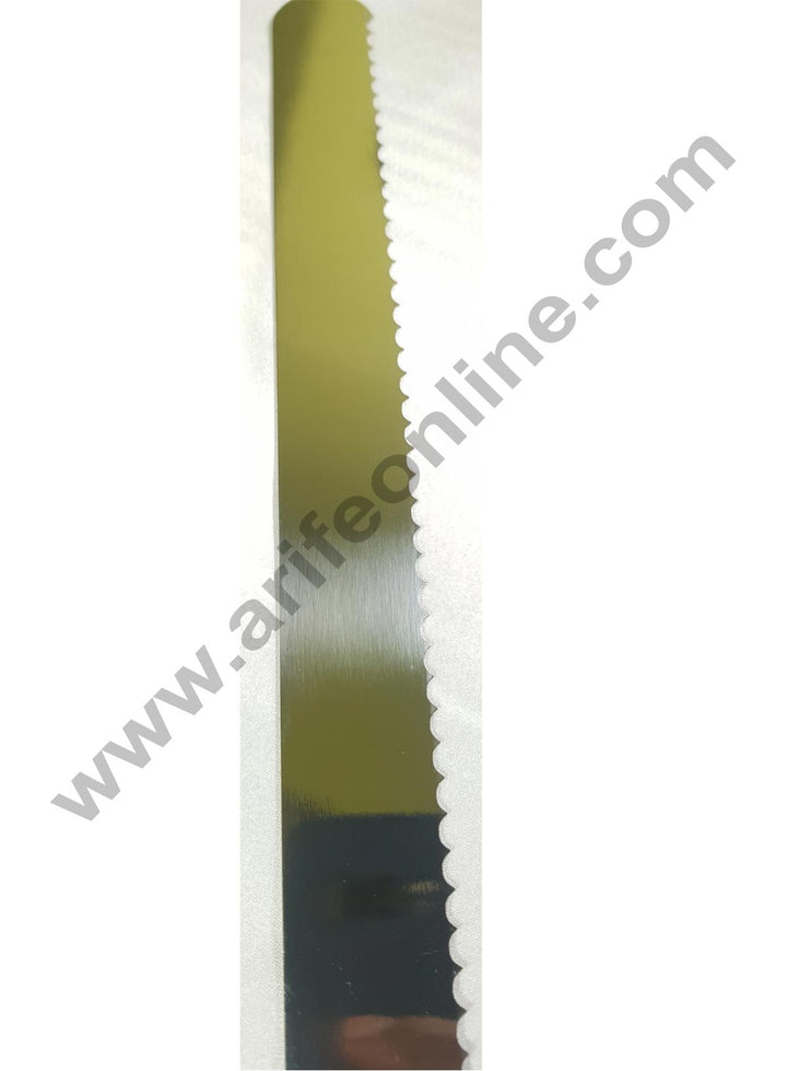 Cake Decor Straight Spatula Sawtooth Shape Knife,Combo Cake Pallate Knife-10inch/1pieces